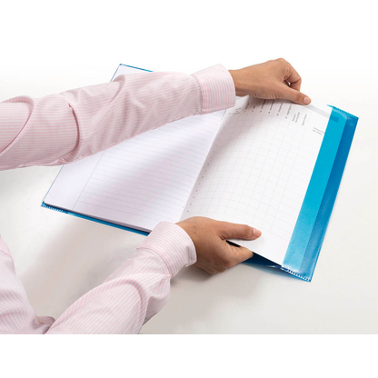 Artikelbild 4 für HERMA Heftumschlag transparent blau Kunststoff DIN A4, Artikelnummer 757267