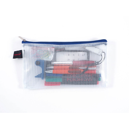 Artikelbild 5 für FolderSys Reißverschlussbeutel DIN lang transparent/blau 0,15 mm, 1 St., Artikelnummer 101933