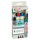Artikelbild 1 für edding 22 EcoLine Permanentmarker farbsortiert 1,0 - 5,0 mm, 4 St., Artikelnummer 345413