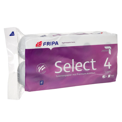 Artikelbild 2 für FRIPA Toilettenpapier Select 4-lagig, 8 Rollen, Artikelnummer 532626