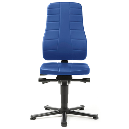 Artikelbild 2 für bimos Arbeitsdrehstuhl All-In-One blau Kunstleder, Artikelnummer 483388