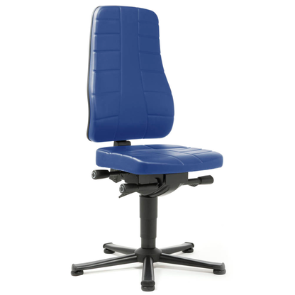 Artikelbild für bimos Arbeitsdrehstuhl All-In-One blau Kunstleder, Artikelnummer 483388