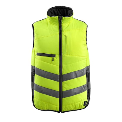 Artikelbild für MASCOT® unisex Warnweste Grimsby gelb, schwarz Größe M, Artikelnummer 758831