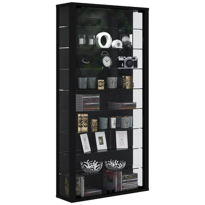 Artikelbild für VCM my home Vitrosa Maxi Vitrine schwarz 8 Fachböden, Artikelnummer 781587