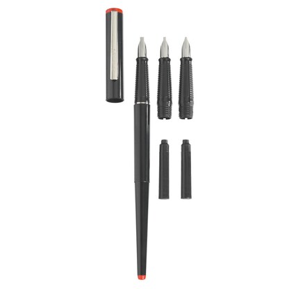 Artikelbild für herlitz Patronenfüller schwarz Kalligraphie-Feder 1,1 / 1,5 / 2,3 mm, 3 St., Artikelnummer 917484