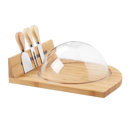 Artikelbild für relaxdays Käse-Set Natur 31,0 x 25,0 cm, 1 Set, Artikelnummer 361537