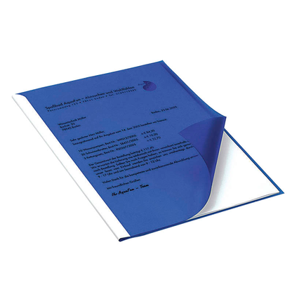 Artikelbild 2 für DURABLE Klemmschienenhüllen DIN A4 blau genarbt 0,22 mm, 50 St., Artikelnummer 197434