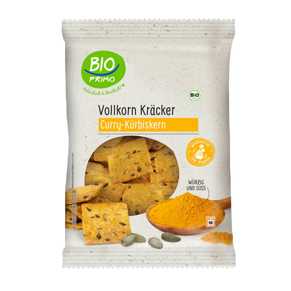 Artikelbild für BIO PRIMO Bio Curry-Kürbiskern Knäckebrot 175,0 g, 1 Pack, Artikelnummer 639213