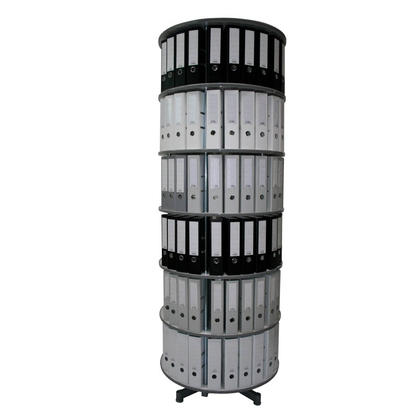 Artikelbild 3 für reef Ordnerdrehsäule hellgrau bis zu 144 Ordner, Komplett drehbar, H: 228,0 cm, Artikelnummer 167460