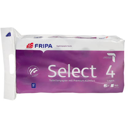 Artikelbild 4 für FRIPA Toilettenpapier Select 4-lagig, 8 Rollen, Artikelnummer 532626