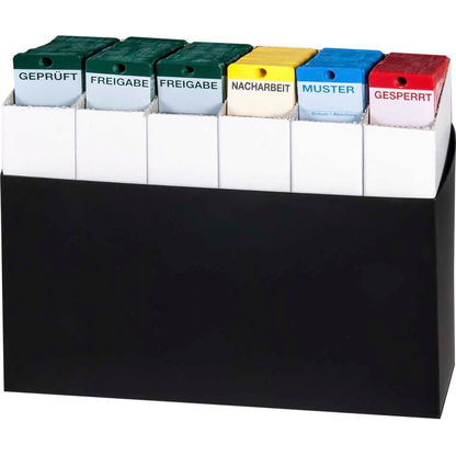 Artikelbild 3 für EICHNER Hängeetiketten 2x blau, 4x grün, 2x gelb, 2x rot, 2x grau 21,5 x 5,8 cm gelocht, 1 Set, Artikelnummer 701858