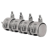 Artikelbild 1 für Kerkmann Rollen für Trennwände Metropol für Teppichböden, 4 St., Artikelnummer 244863