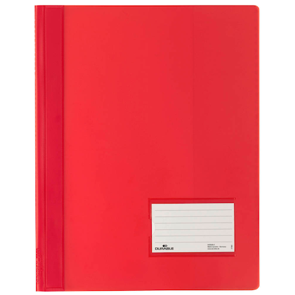 Artikelbild für DURABLE Schnellhefter DURALUX Kunststoff rot DIN A4 überbreit, 10 St., Artikelnummer 567503