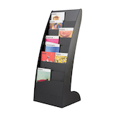 Artikelbild 1 für PAPERFLOW Prospektständer Courbo schwarz DIN A3, DIN A4 44,3 x 35,0 x 108,3 cm, 1 St., Artikelnummer 572812