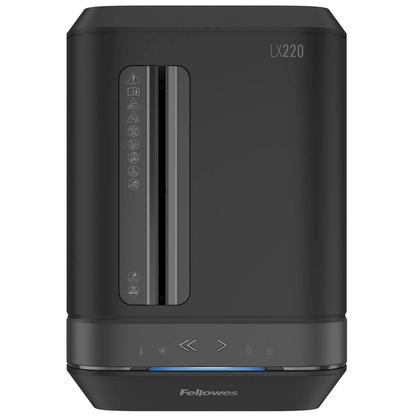 Artikelbild 11 für AKTION: Fellowes Powershred LX220 Aktenvernichter mit Partikelschnitt P-4, 4 x 12 mm, bis 12 Blatt, schwarz mit 60 Euro CashBack, Artikelnummer 279517