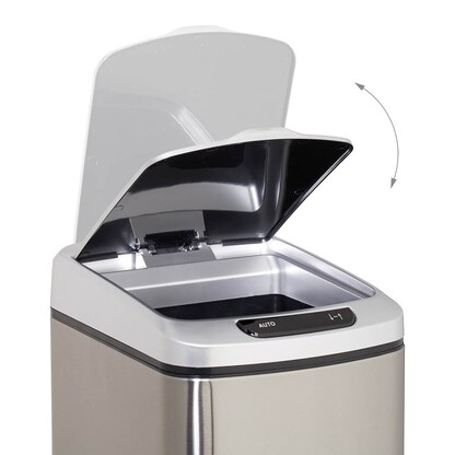 Artikelbild 4 für relaxdays Sensor Mülleimer 12,0 l silber, 1 St., Artikelnummer 521957