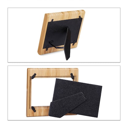 Artikelbild 2 für relaxdays Bilderrahmen braun 16,5 x 15,5 cm, 1 St., Artikelnummer 519872