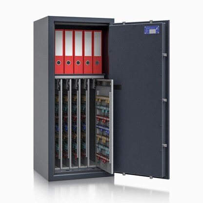 Artikelbild 3 für ISS safe4key Schlüsseltresor grau mit 600 Haken, Elektronikschloss, 50,0 x 42,0 x 115,0 cm, 1 St., Artikelnummer 850392