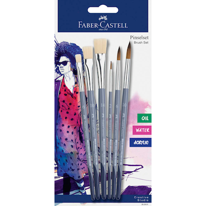 Artikelbild für FABER-CASTELL Pinsel-Set Größe 2, 6, 10, 14, 6-teilig, Artikelnummer 278257