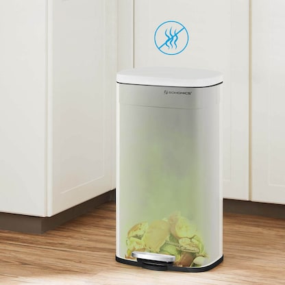 Artikelbild 4 für SONGMICS Mülleimer 50,0 l weiß, 1 St., Artikelnummer 290409