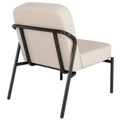 Artikelbild 3 für medso powered by PAPERFLOW Sessel MEDSO S Rund creme schwarz Kunstleder 58,0 x 74,3 x 73,6 cm, 1 St., Artikelnummer 522049