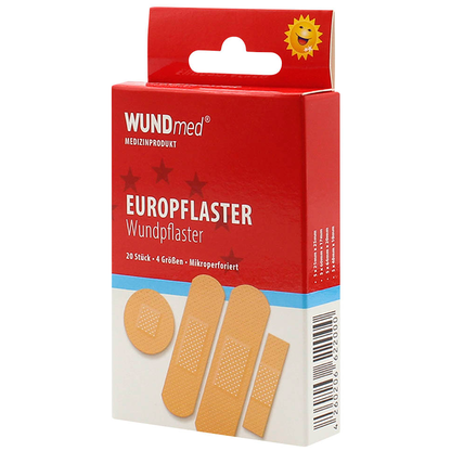 Artikelbild für WUNDmed® Pflaster Europflaster 02-041 beige, 20 St., Artikelnummer 470478