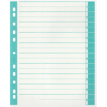 Artikelbild für Wekre Trennblätter DIN A4 1-0 weiß/grün, 230 g/m², 100 Blatt, Artikelnummer 630497