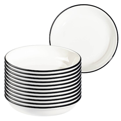 Artikelbild für ID Fine Teller Modest Black Lona weiß Ø 15,0 cm, 12 St., Artikelnummer 633838