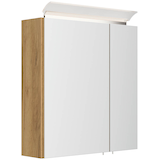 Artikelbild 1 für POSSEIK Spiegel mit Beleuchtung 60 eiche gold 60,0 x 17,0 x 62,0 cm, Artikelnummer 668109