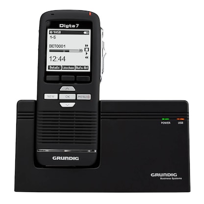 Artikelbild für GRUNDIG Digta 7 Premium Set mit DigtaSoft One Software digitales Diktiergerät-Set 2 GB, Artikelnummer 809343