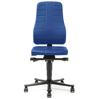 Artikelbild 2 für bimos Arbeitsdrehstuhl All-In-One blau Kunstleder, Artikelnummer 483404