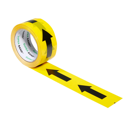 Artikelbild für SUPRA Warnklebeband Pfeil Pfeile (lang) gelb/schwarz 50,0 mm x 66,0 m 1 Rolle, Artikelnummer 195333