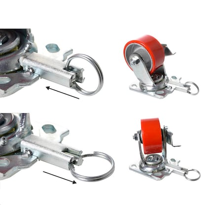 Artikelbild 3 für WAGNER® design yourself Schwerlast-Lenkrolle RO 0114 rot, Artikelnummer 418747