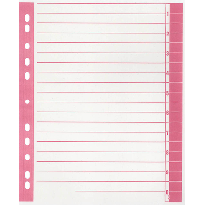 Artikelbild für Wekre Trennblätter DIN A4 1-0 weiß/rot, 230 g/m², 100 Blatt, Artikelnummer 630507