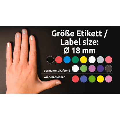 Artikelbild 4 für AVERY Zweckform Klebepunkte 3377 gelb Ø 18,0 mm, 1.056 St., Artikelnummer 978262