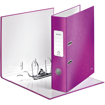 Artikelbild 2 für LEITZ Ordner lila Karton 8,0 cm DIN A4, 1 St., Artikelnummer 170148