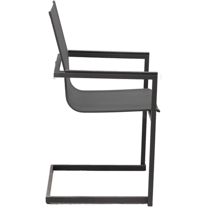 Artikelbild 6 für Garden Pleasure Gartenstühle mit Armlehnen SOPHIA anthrazit, 4 St., Artikelnummer 135034