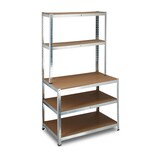 Artikelbild 1 für relaxdays Schwerlastregal 10020719_0 grau 100,0 x 60,0 x 180,0 cm, Artikelnummer 451577