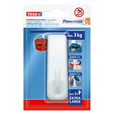 Artikelbild 1 für tesa Powerstrips XL Eckig Klebehaken für max. 3,0 kg, 36,1 x 29,7 mm, 1 St., Artikelnummer 464657
