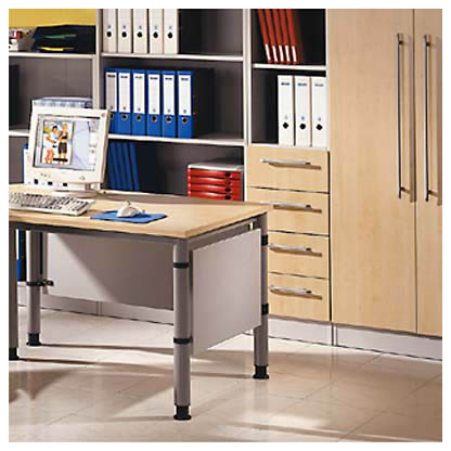 Artikelbild 4 für HAMMERBACHER Orbis Sichtblende silber 141,8 x 40,0 cm, Artikelnummer 470211