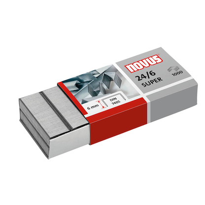 Artikelbild für novus Heftklammern SUPER 24/6, 1.000 St., Artikelnummer 337055