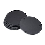 Artikelbild 1 für relaxdays Schieferplatten grau Ø 25,0 cm, 6 St., Artikelnummer 401143