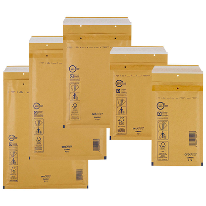 Artikelbild für aroFOL® CLASSIC Luftpolstertaschen-Set braun, 100 St., Artikelnummer 224923