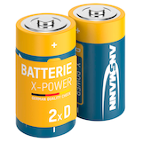 Artikelbild 1 für ANSMANN Batterien X-POWER Alkali-Mangan Mono D 1,5 V, 2 St., Artikelnummer 584979