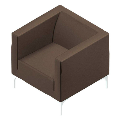 Artikelbild 3 für Quadrifoglio Besuchersessel Arte braun weiß Stoff 75,0 x 74,0 x 71,0 cm, 1 St., Artikelnummer 462460