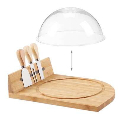 Artikelbild 7 für relaxdays Käse-Set Natur 31,0 x 25,0 cm, 1 Set, Artikelnummer 361537
