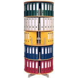 Artikelbild 1 für reef Ordnerdrehsäule buche bis zu 120 Ordner, Etagen einzeln drehbar, H: 193,0 cm, Artikelnummer 677930