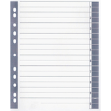 Artikelbild 1 für Wekre Trennblätter DIN A4 1-0 weiß/grau, 230 g/m², 100 Blatt, Artikelnummer 630529