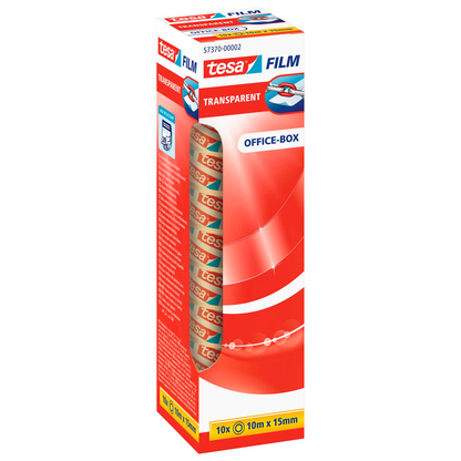 Artikelbild 2 für tesa OFFICE-BOX Klebefilm transparent 15,0 mm x 10,0 m 10 Rollen, Artikelnummer 114686