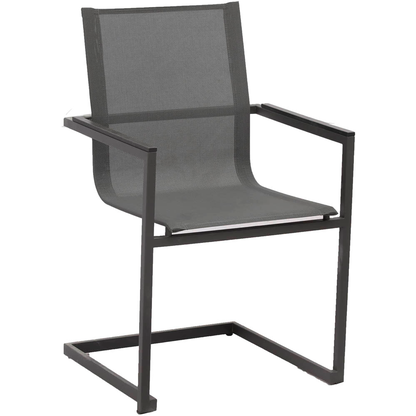 Artikelbild 2 für Garden Pleasure Gartenstühle mit Armlehnen SOPHIA anthrazit, 4 St., Artikelnummer 135034